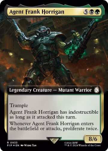 Agent Frank Horrigan (Extended Art) (Surge Foil) (933), Universes Beyond: Fallout — Magic card price