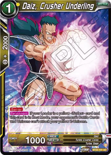 Daiz, Crusher Underling (BT24-101), Beyond Generations — DB Super card price
