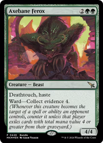 Axebane Ferox (MKM Bundle) (428), Unique and Miscellaneous Promos — Magic card price