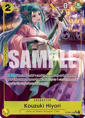 Kouzuki Hiyori (Alternate Art) (OP06-106), Wings of the Captain — One Piece card price