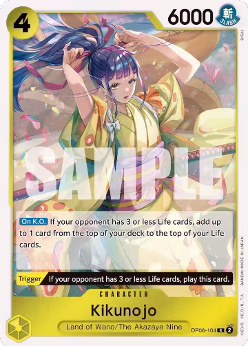 Kikunojo (OP06-104), Wings of the Captain — One Piece card price