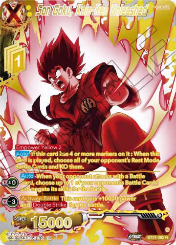 Son Goku, Kaio-Ken Unleashed (Collector Booster Gold) (BT24-082), Beyond Generations — DB Super card price