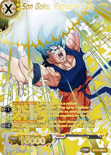 Son Goku, Father's Care (Collector Booster Gold) (BT24-086), Beyond Generations — DB Super card price