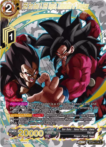 SS4 Son Goku & SS4 Vegeta, Combination of Techniques (Collector Booster Gold) (BT24-114), Beyond Generations — DB Super card price