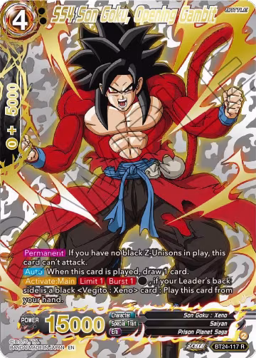 SS4 Son Goku, Opening Gambit (Collector Booster Gold) (BT24-117), Beyond Generations — DB Super card price