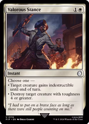 Valorous Stance (174), Universes Beyond: Fallout — Magic card price