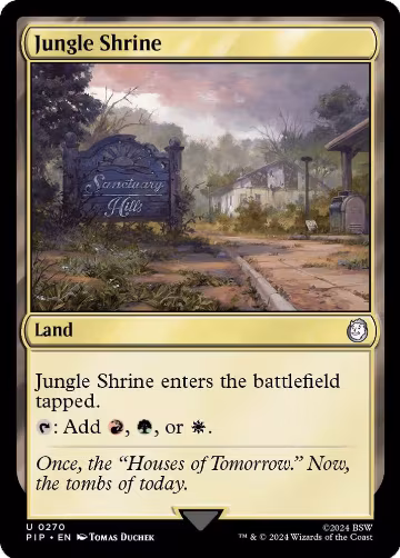 Jungle Shrine (270), Universes Beyond: Fallout — Magic card price