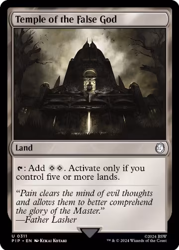 Temple of the False God (311), Universes Beyond: Fallout — Magic card price
