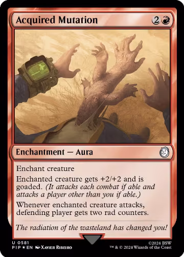 Acquired Mutation (Surge Foil) (581), Universes Beyond: Fallout — Magic card price