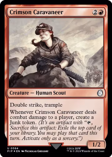 Crimson Caravaneer (Surge Foil) (584), Universes Beyond: Fallout — Magic card price