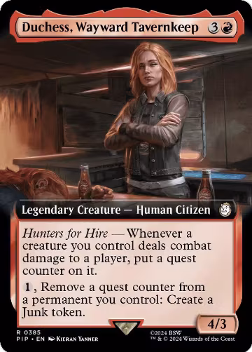 Duchess, Wayward Tavernkeep (Extended Art) (385), Universes Beyond: Fallout — Magic card price