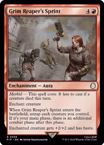 Grim Reaper's Sprint (58), Universes Beyond: Fallout — Magic card price
