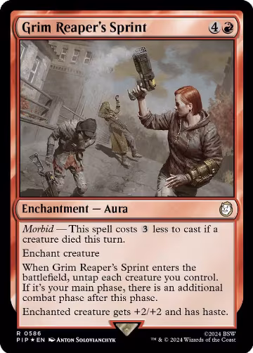 Grim Reaper's Sprint (Surge Foil) (586), Universes Beyond: Fallout — Magic card price