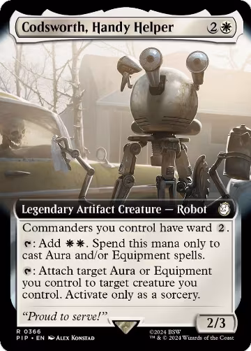 Codsworth, Handy Helper (Extended Art) (366), Universes Beyond: Fallout — Magic card price