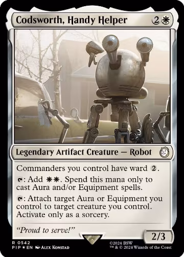 Codsworth, Handy Helper (Surge Foil) (542), Universes Beyond: Fallout — Magic card price
