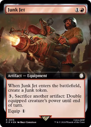 Junk Jet (Extended Art) (Surge Foil) (915), Universes Beyond: Fallout — Magic card price