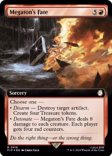 Megaton's Fate (Extended Art) (Surge Foil) (916), Universes Beyond: Fallout — Magic card price