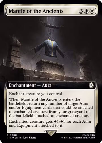 Mantle of the Ancients (Extended Art) (Surge Foil) (980), Universes Beyond: Fallout — Magic card price