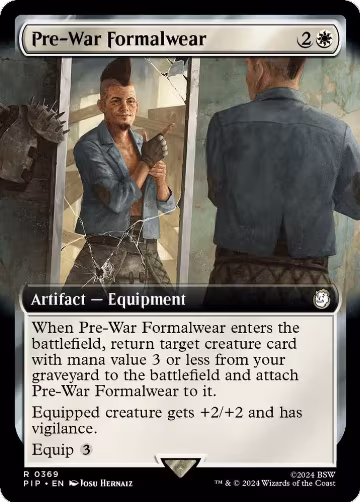 Pre-War Formalwear (Extended Art) (369), Universes Beyond: Fallout — Magic card price