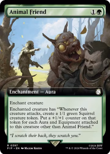 Animal Friend (Extended Art) (397), Universes Beyond: Fallout — Magic card price