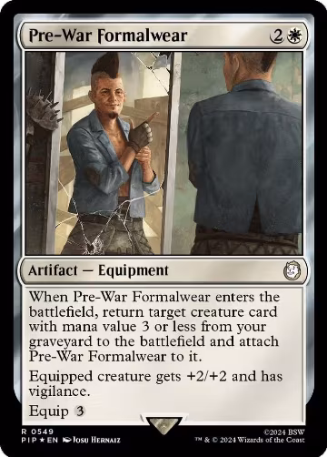 Pre-War Formalwear (Surge Foil) (549), Universes Beyond: Fallout — Magic card price