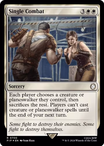 Single Combat (Surge Foil) (700), Universes Beyond: Fallout — Magic card price