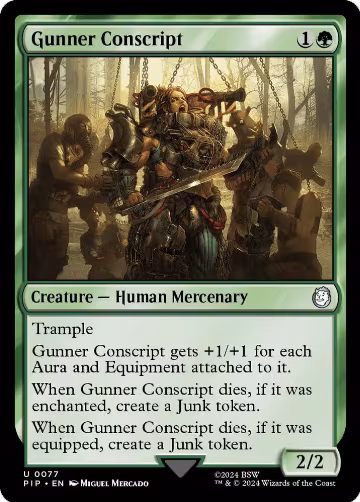 Gunner Conscript (77), Universes Beyond: Fallout — Magic card price