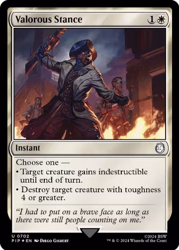 Valorous Stance (Surge Foil) (702), Universes Beyond: Fallout — Magic card price