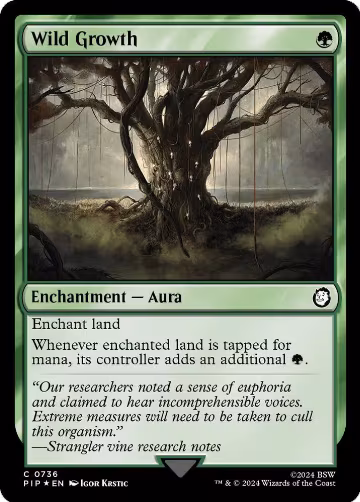 Wild Growth (Surge Foil) (736), Universes Beyond: Fallout — Magic card price