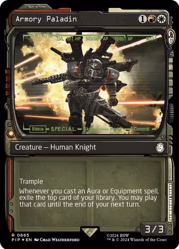 Armory Paladin (Showcase) (Surge Foil) (865), Universes Beyond: Fallout — Magic card price
