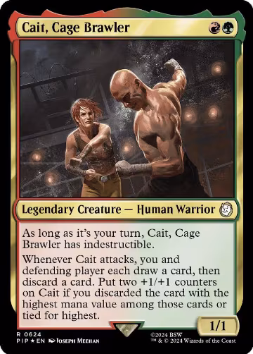 Cait, Cage Brawler (Surge Foil) (624), Universes Beyond: Fallout — Magic card price