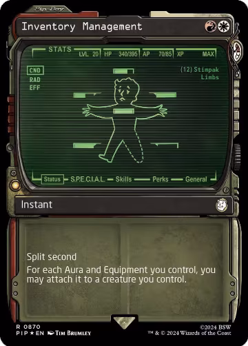 Inventory Management (Showcase) (Surge Foil) (870), Universes Beyond: Fallout — Magic card price