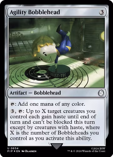 Agility Bobblehead (Surge Foil) (654), Universes Beyond: Fallout — Magic card price