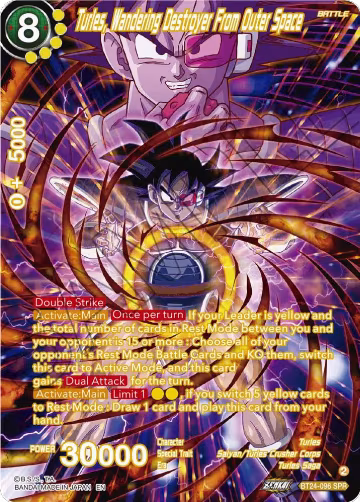 Turles, Wandering Destroyer From Outer Space (SPR) (BT24-096), Beyond Generations — DB Super card price