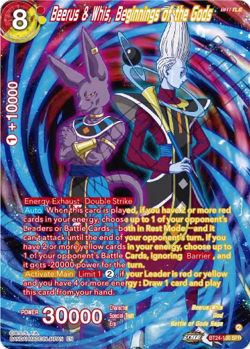 Beerus & Whis, Beginnings of the Gods (SPR) (BT24-130), Beyond Generations — DB Super card price