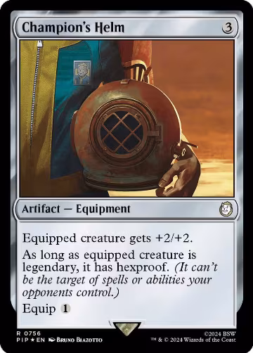 Champion's Helm (Surge Foil) (756), Universes Beyond: Fallout — Magic card price