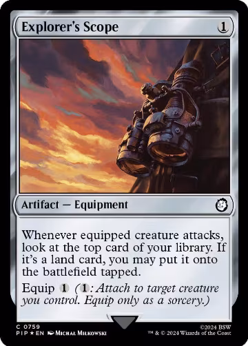 Explorer's Scope (Surge Foil) (759), Universes Beyond: Fallout — Magic card price