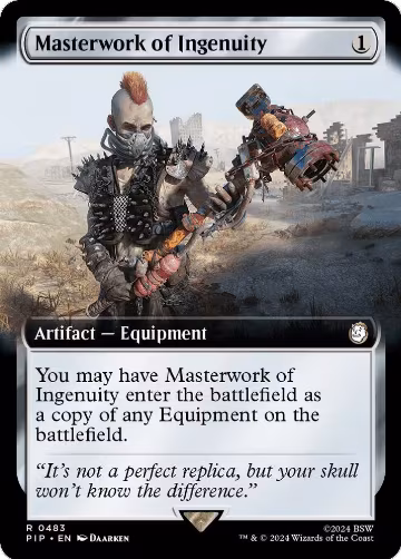 Masterwork of Ingenuity (Extended Art) (483), Universes Beyond: Fallout — Magic card price