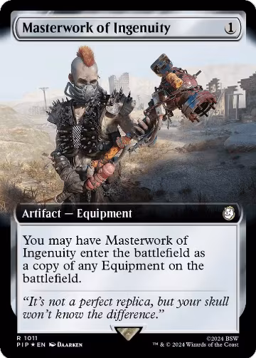 Masterwork of Ingenuity (Extended Art) (Surge Foil) (1011), Universes Beyond: Fallout — Magic card price