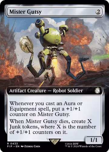 Mister Gutsy (Extended Art) (433), Universes Beyond: Fallout — Magic card price