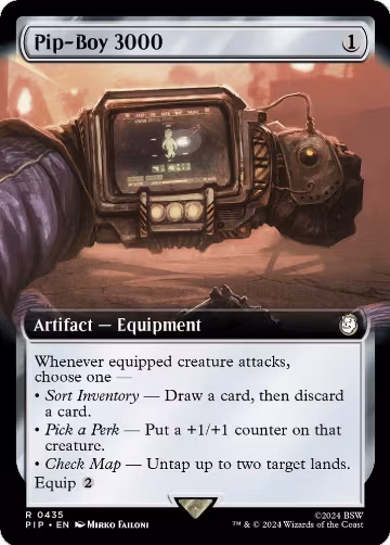 Pip-Boy 3000 (Extended Art) (435), Universes Beyond: Fallout — Magic card price