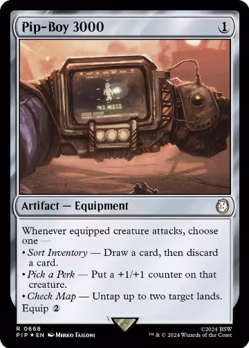 Pip-Boy 3000 (Surge Foil) (668), Universes Beyond: Fallout — Magic card price