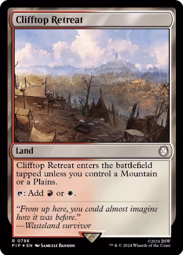 Clifftop Retreat (Surge Foil) (786), Universes Beyond: Fallout — Magic card price