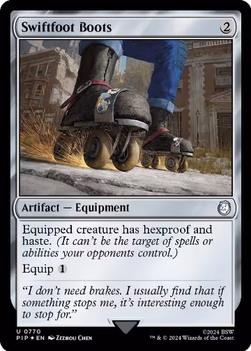 Swiftfoot Boots (Surge Foil) (770), Universes Beyond: Fallout — Magic card price