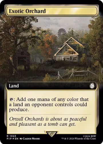 Exotic Orchard (Extended Art) (Surge Foil) (1023), Universes Beyond: Fallout — Magic card price