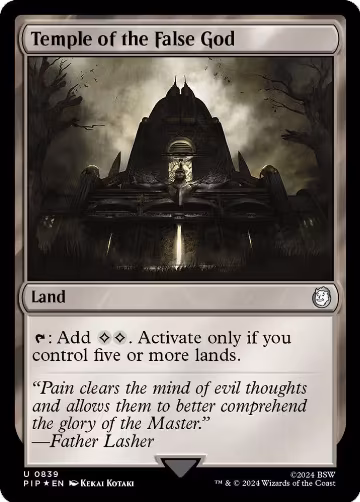 Temple of the False God (Surge Foil) (839), Universes Beyond: Fallout — Magic card price