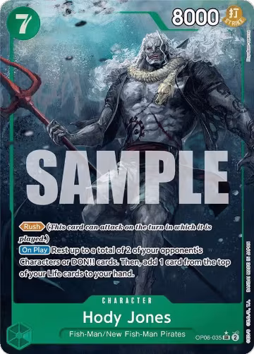 Hody Jones (035) (Alternate Art) (OP06-035), Wings of the Captain — One Piece card price