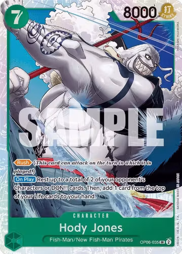 Hody Jones (035) (OP06-035), Wings of the Captain — One Piece card price