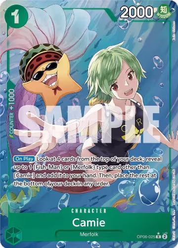 Camie (Alternate Art) (OP06-025), Wings of the Captain — One Piece card price