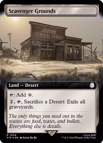 Scavenger Grounds (Extended Art) (Surge Foil) (1034), Universes Beyond: Fallout — Magic card price